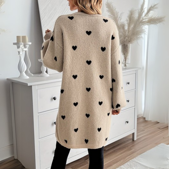 Julia | Heart Pattern Cardigan