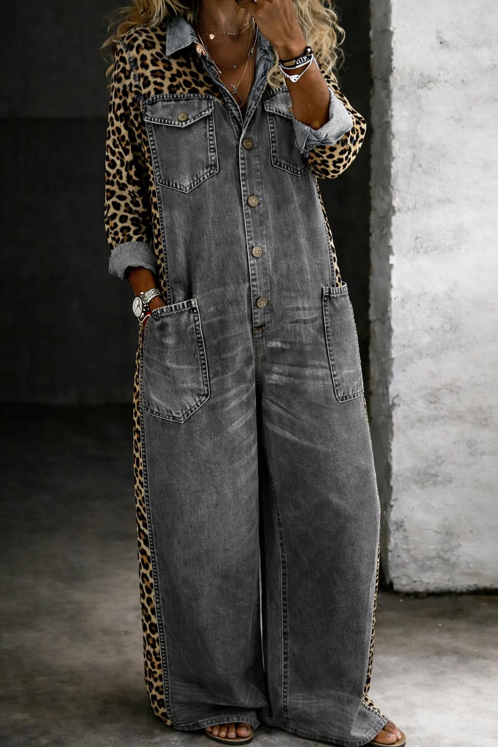Amanda | One Piece Shirt Jumpsuit