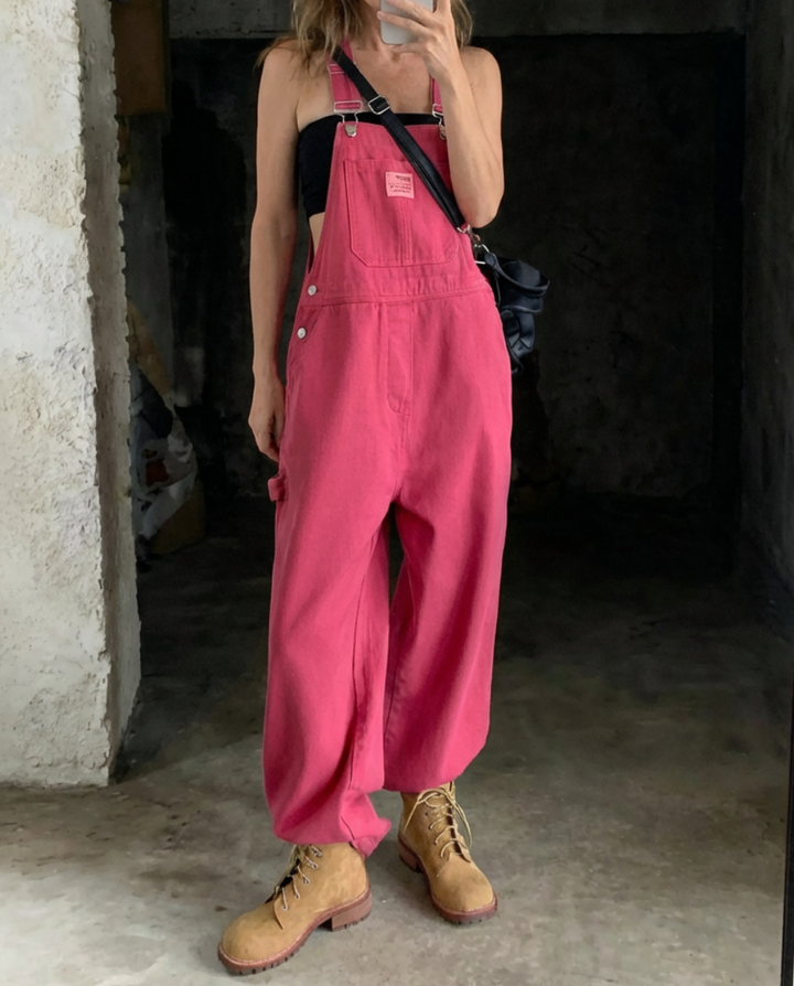 Chloe | Wide Leg Bib Overalls