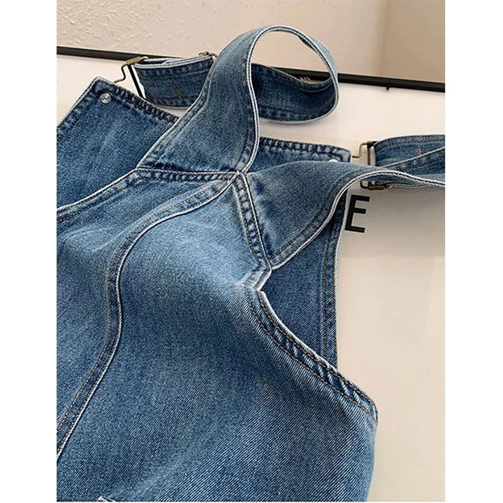 Harper | Straight Leg Bib Denim Overalls