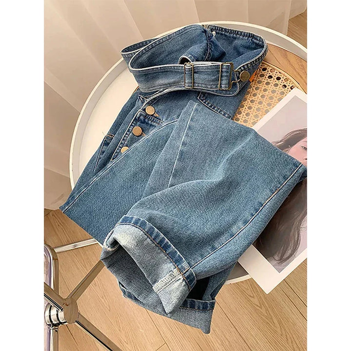 Harper | Straight Leg Bib Denim Overalls