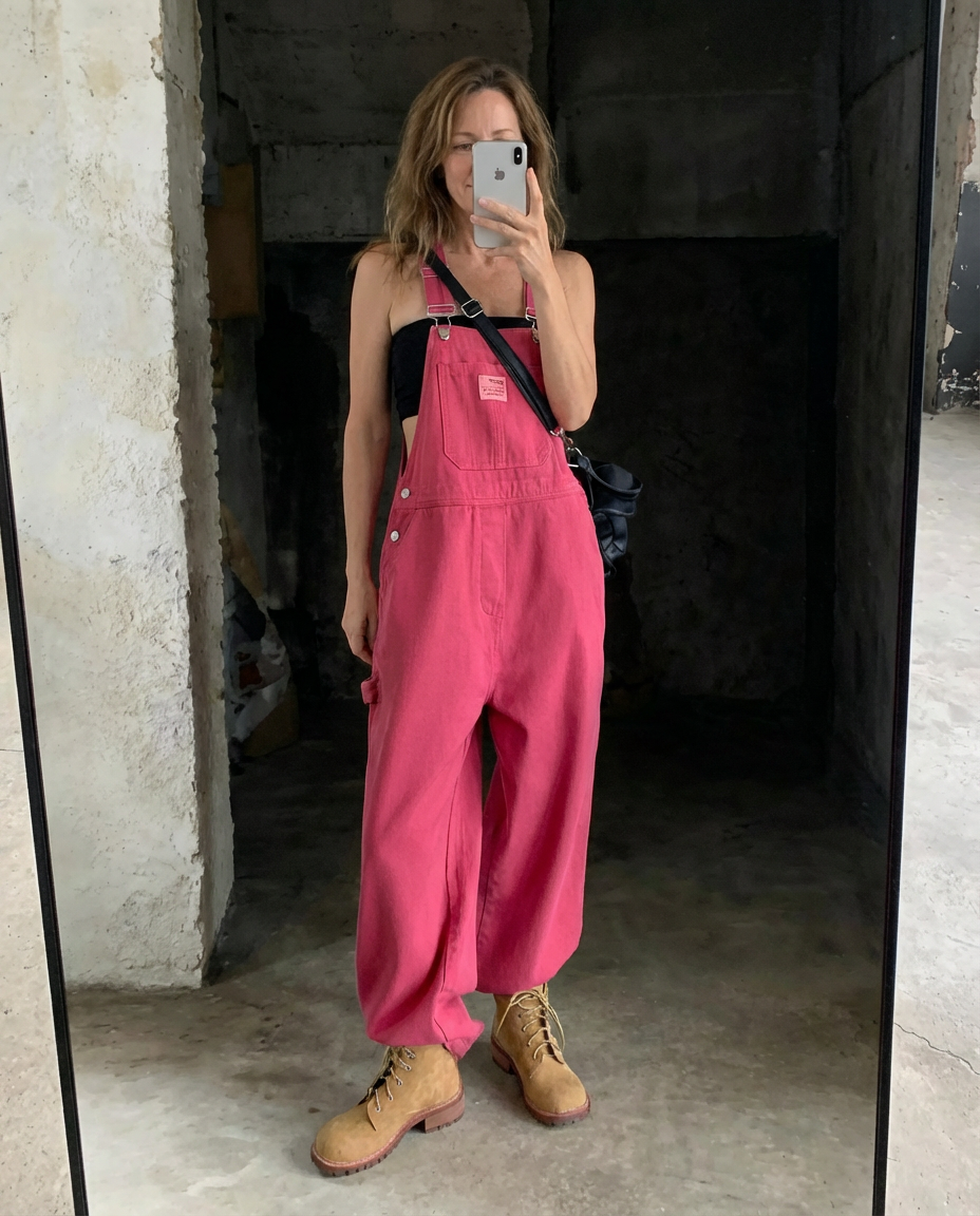 Chloe | Wide Leg Bib Overalls