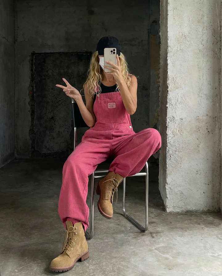 Chloe | Wide Leg Bib Overalls