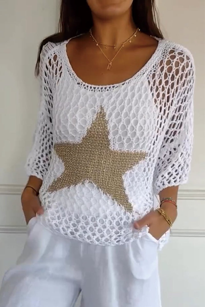 Larissa | Elegant Knit Sweater with Star