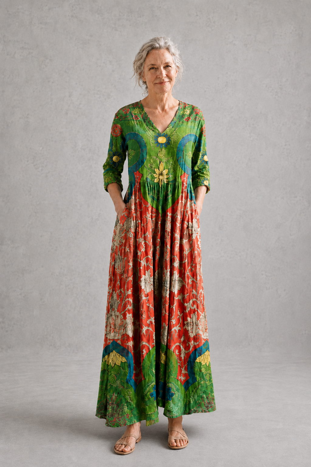 Judith | Vintage Floral Maxi Dress