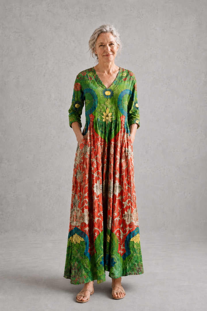 Judith | Vintage Floral Maxi Dress